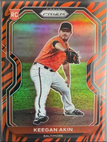 Keegan Akin [Tiger Stripes Prizm] #14