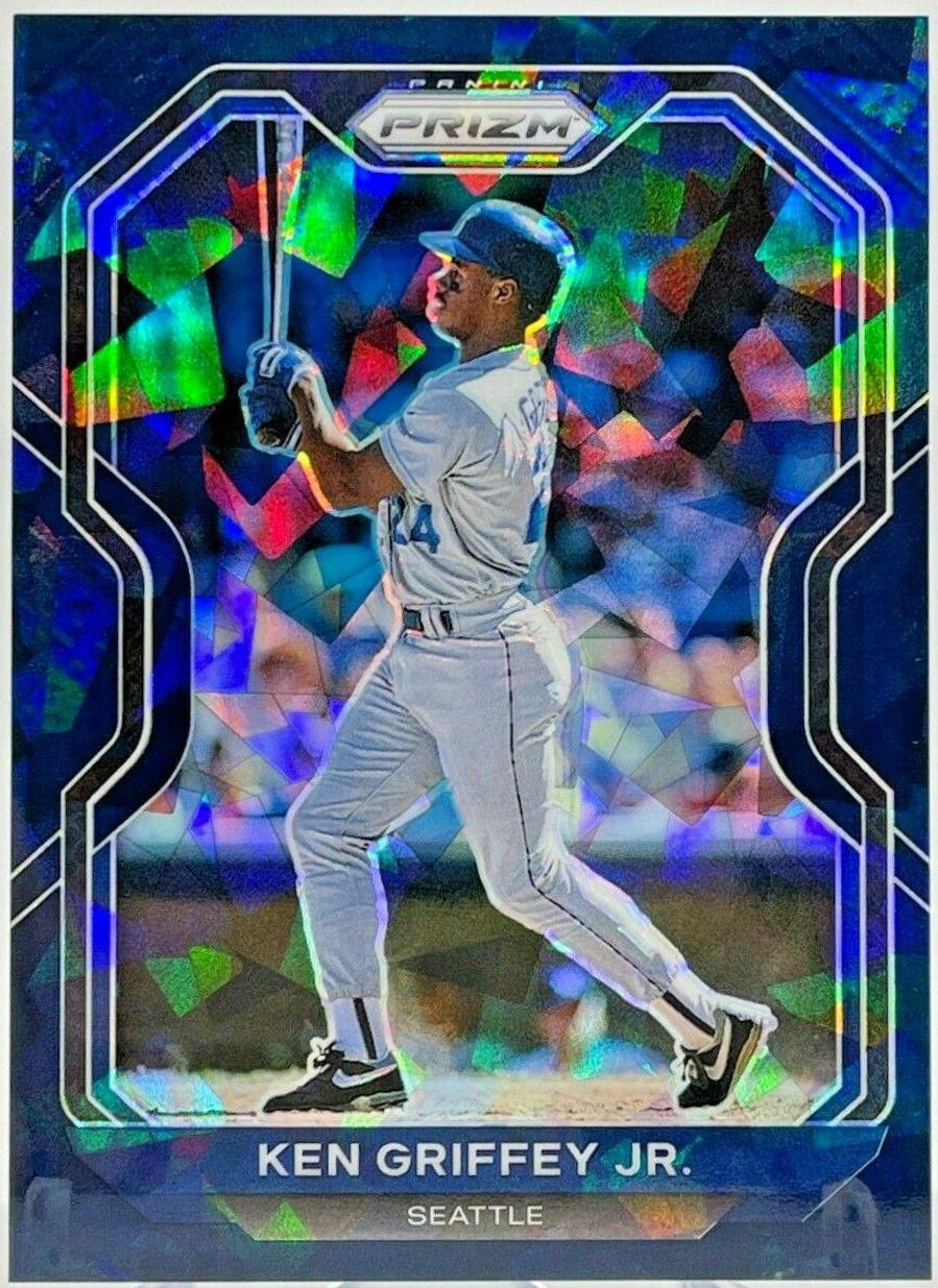 Ken Griffey Jr. [Navy Blue Cracked Ice Prizm] #19