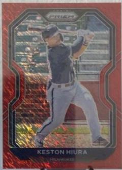 Keston Hiura [Red Shimmer Prizm] #202