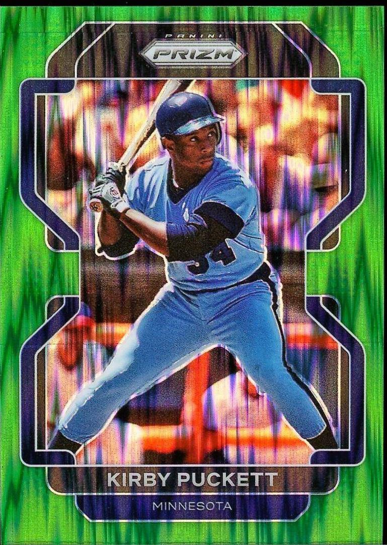 Kirby Puckett [Forest Green Flash Prizm] #228
