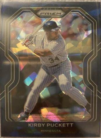 Kirby Puckett [Navy Blue Cracked Ice Prizm] #228