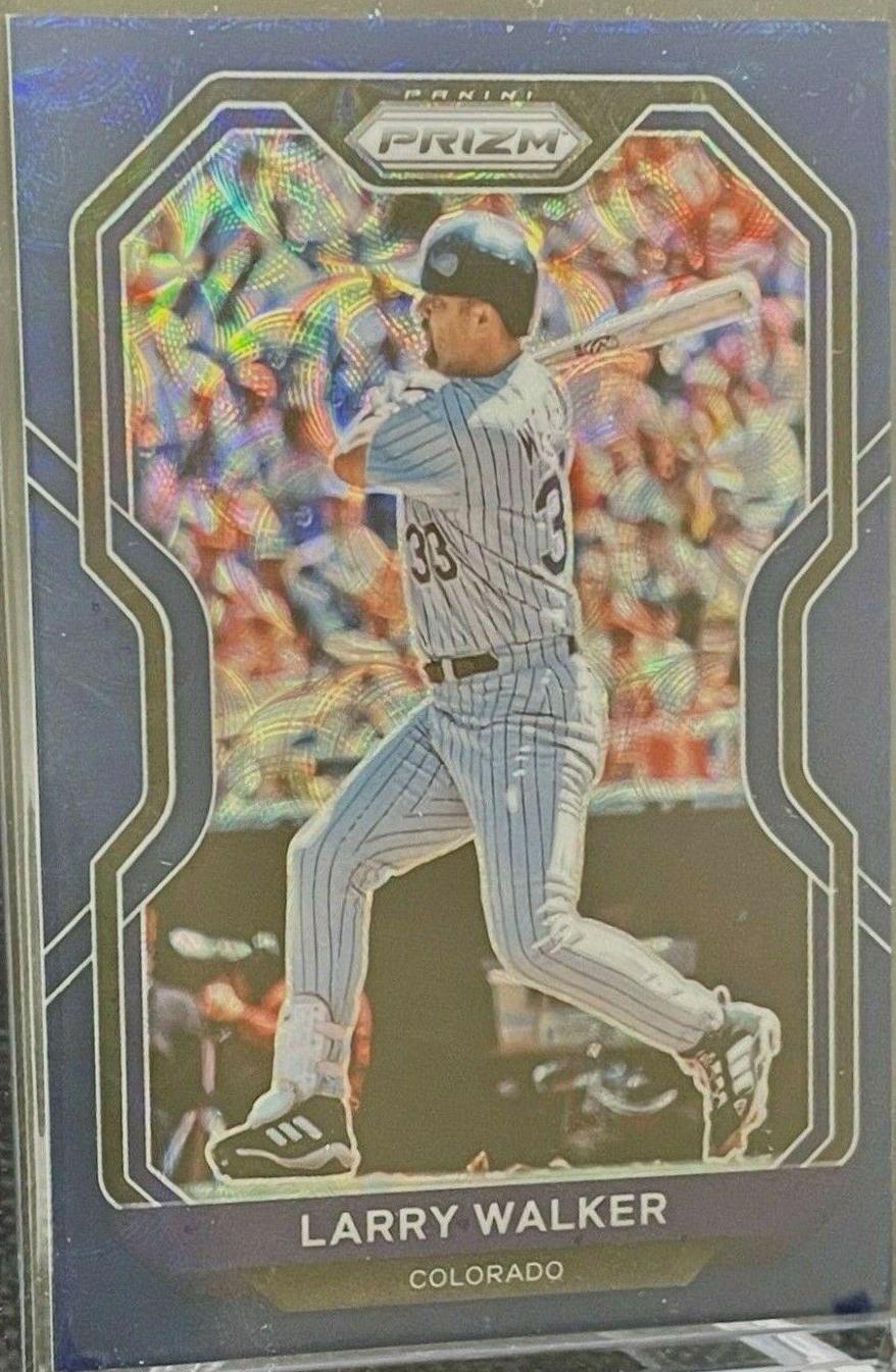 Larry Walker [Navy Blue Kaleidoscope Prizm] #69
