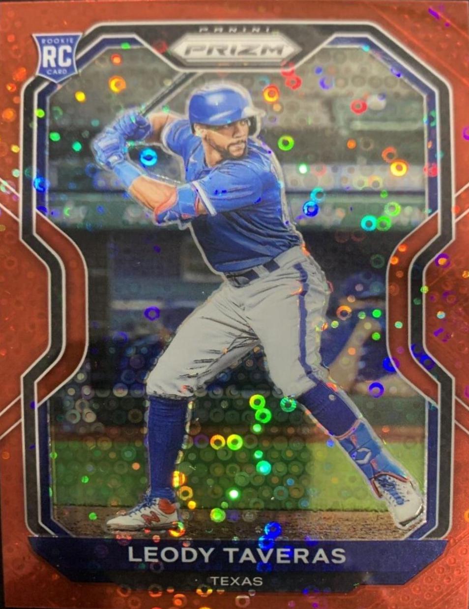 Leody Taveras [Red Donut Circles Prizm] #127