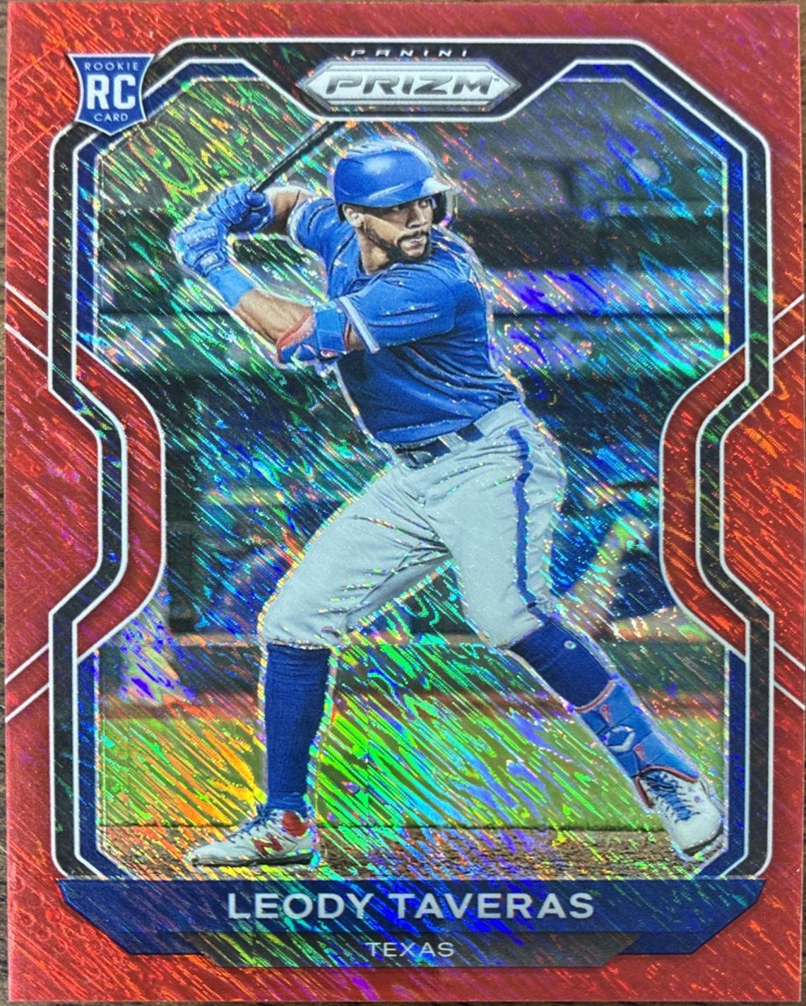 Leody Taveras [Red Shimmer Prizm] #127
