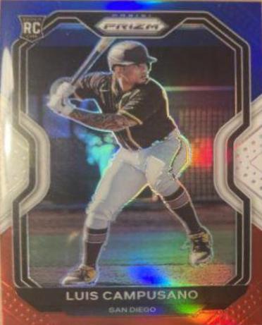 Luis Campusano [Red, White, and Blue Prizm] #8