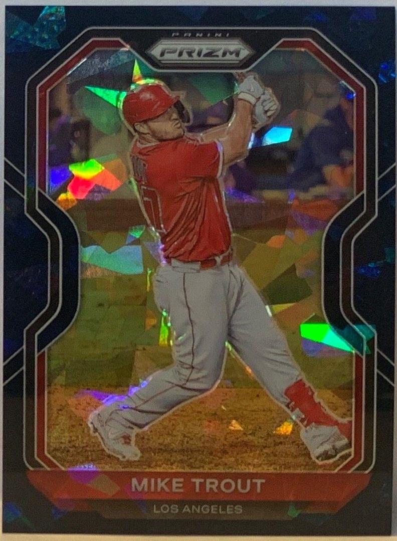 Mike Trout [Navy Blue Cracked Ice Prizm] #173