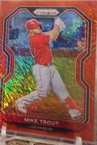 Mike Trout [Red Shimmer Prizm] #173