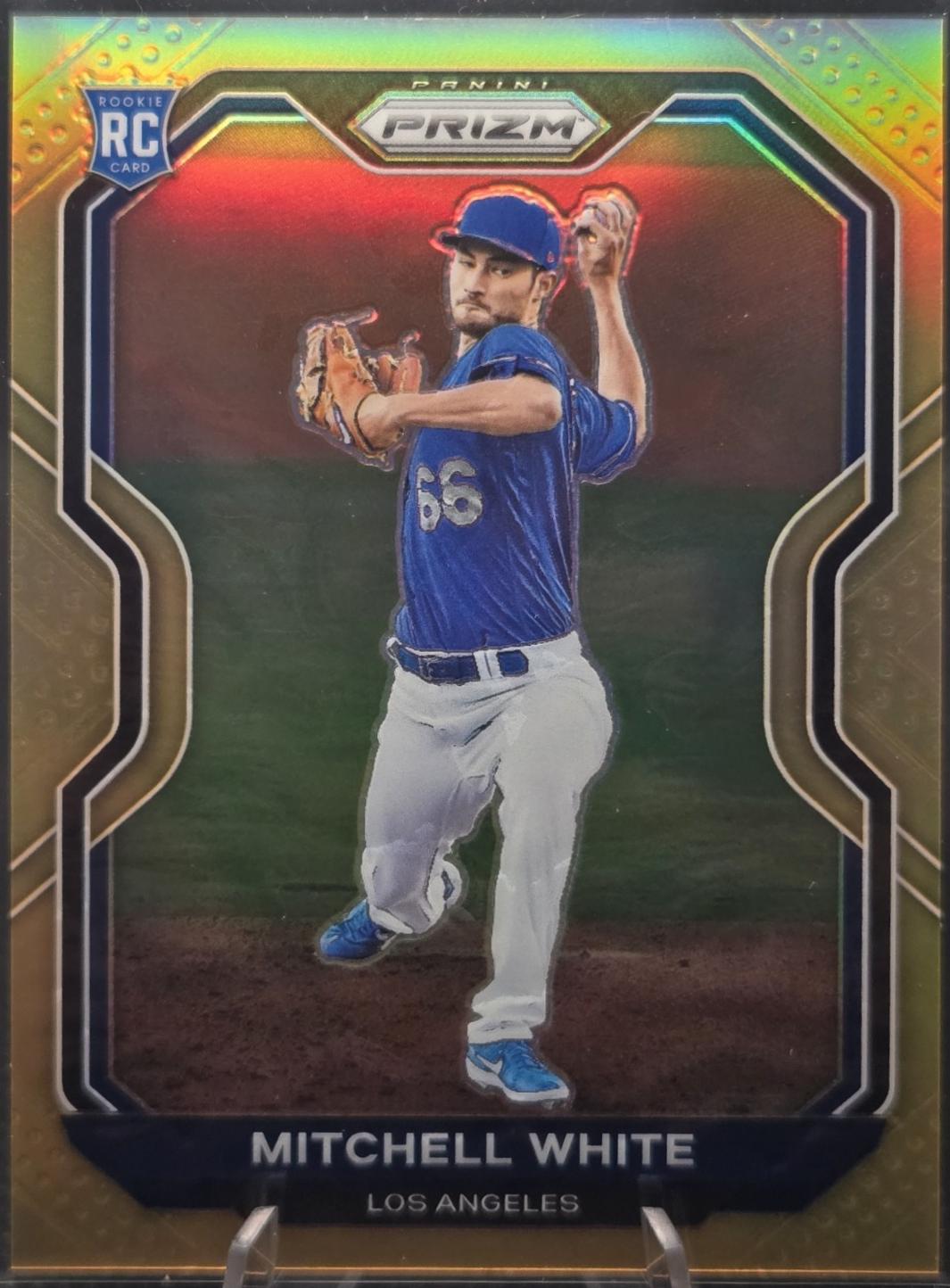Mitchell White [Neon Orange Prizm] #129