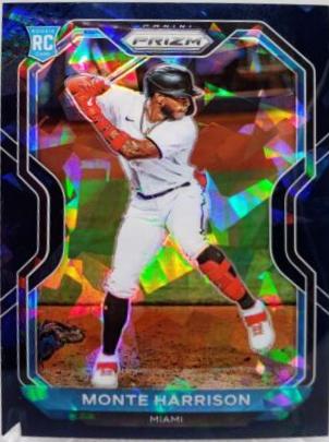 Monte Harrison [Navy Blue Cracked Ice Prizm] #118