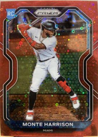 Monte Harrison [Red Donut Circles Prizm] #118