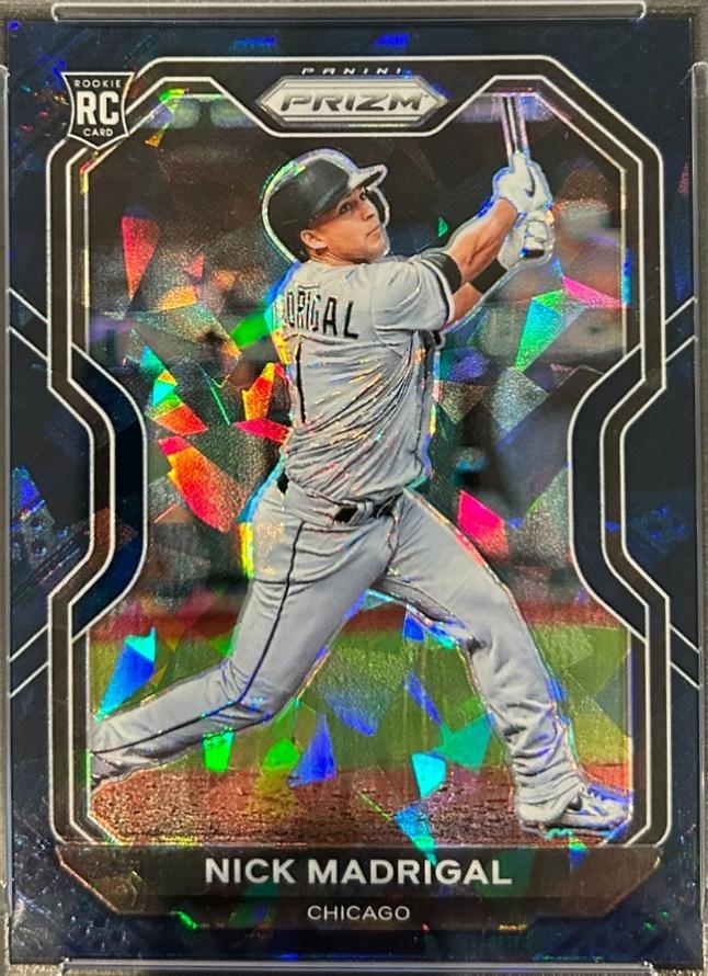 Nick Madrigal [Navy Blue Cracked Ice Prizm] #106