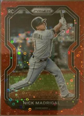Nick Madrigal [Red Donut Circles Prizm] #106