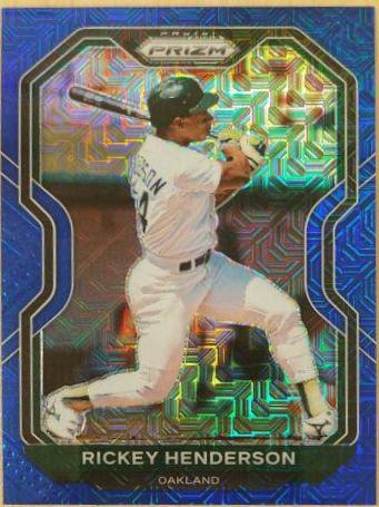 Rickey Henderson [Blue Mojo Prizm] #157