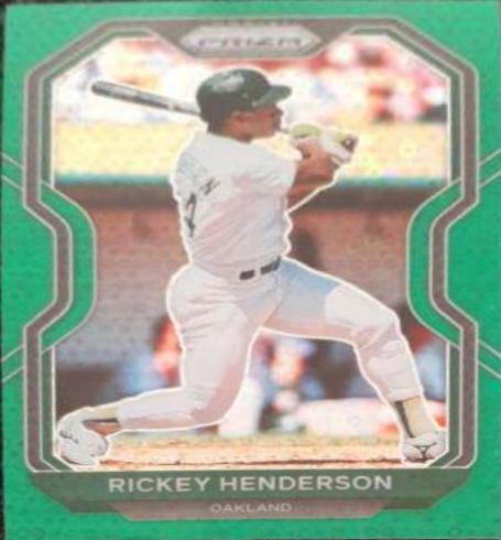 Rickey Henderson [Green Donut Circles Prizm] #157