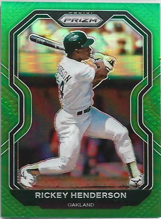 Rickey Henderson [Lime Green Prizm] #157