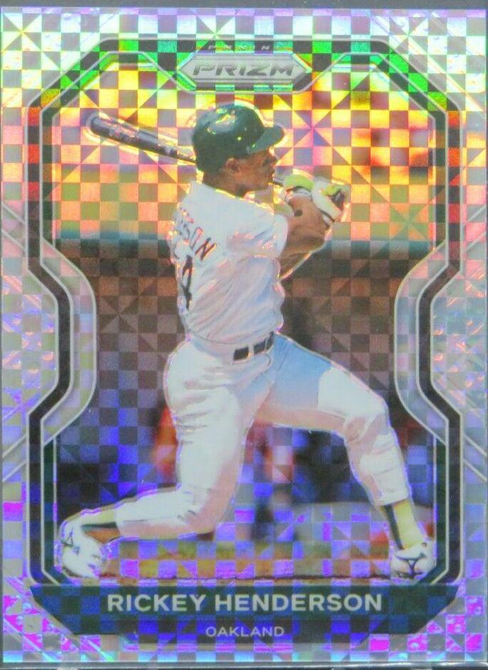 Rickey Henderson [Power Plaid Prizm] #157