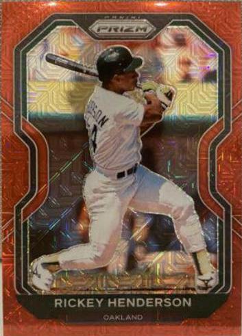 Rickey Henderson [Red Mojo Prizm] #157