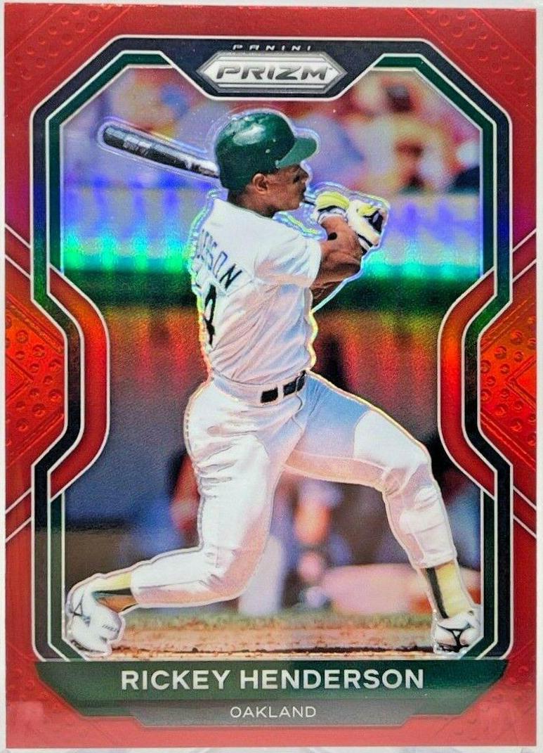 Rickey Henderson [Red Prizm] #157