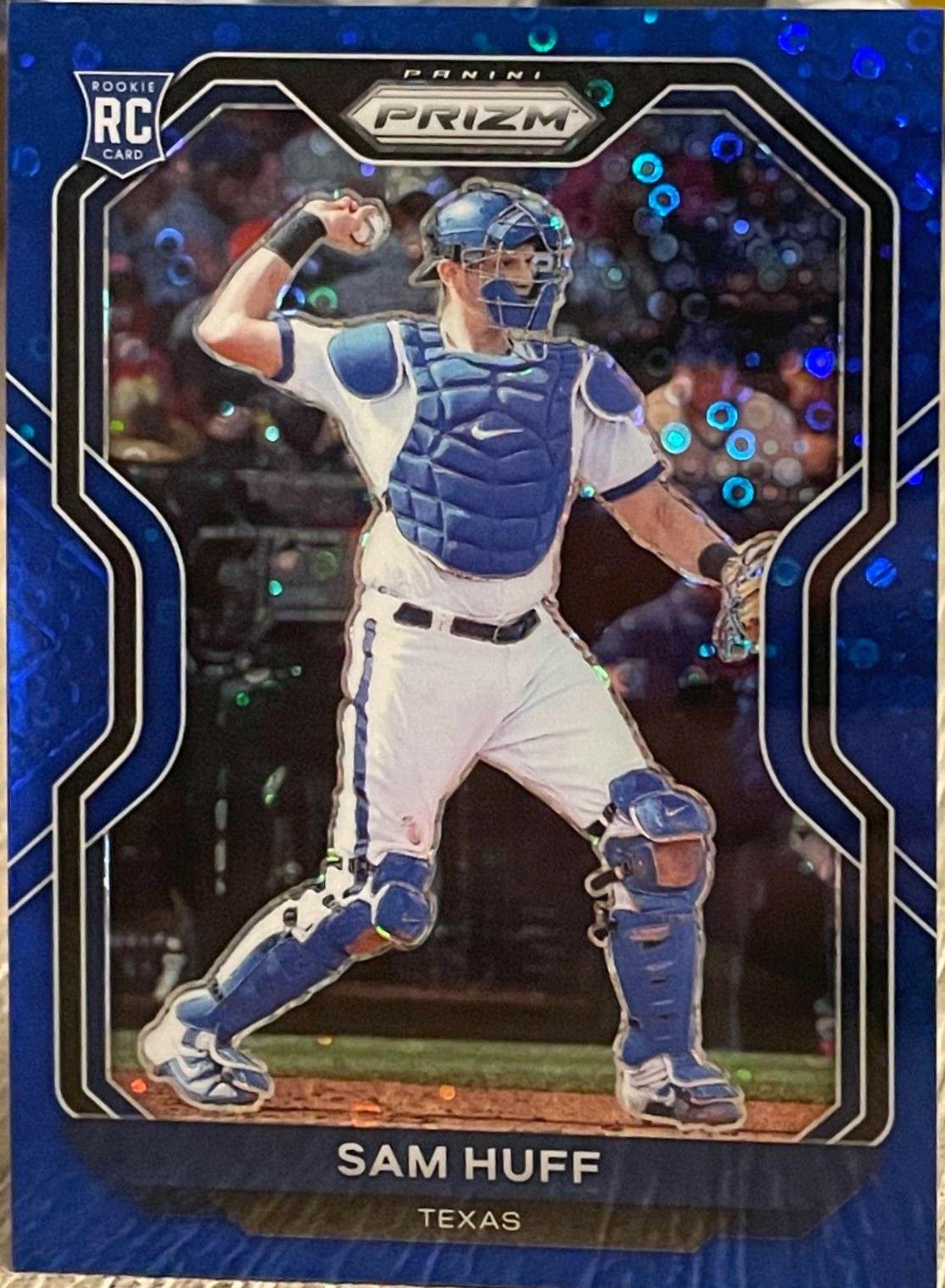 Sam Huff [Blue Donut Circles Prizm] #116