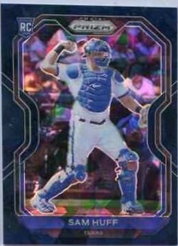 Sam Huff [Navy Blue Cracked Ice Prizm] #116