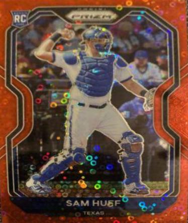 Sam Huff [Red Donut Circles Prizm] #116