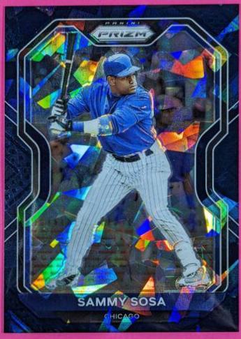 Sammy Sosa [Navy Blue Cracked Ice Prizm] #146