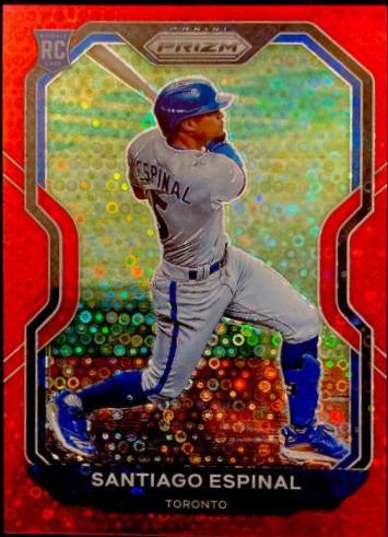 Santiago Espinal [Red Donut Circles Prizm] #72