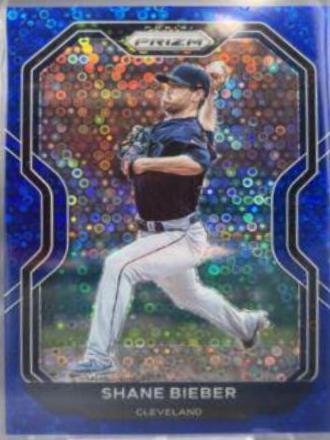Shane Bieber [Blue Donut Circles Prizm] #166