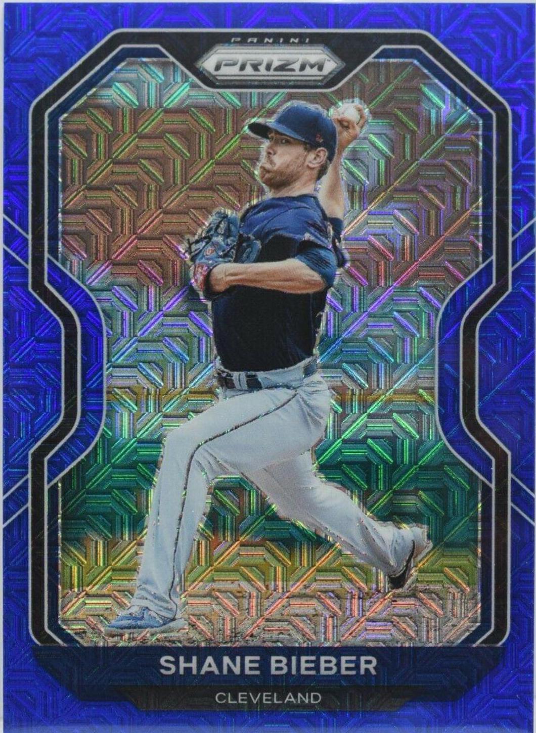Shane Bieber [Blue Mojo Prizm] #166