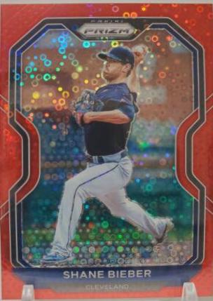 Shane Bieber [Red Donut Circles Prizm] #166