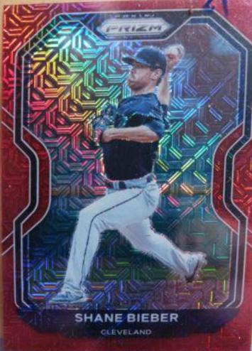 Shane Bieber [Red Mojo Prizm] #166