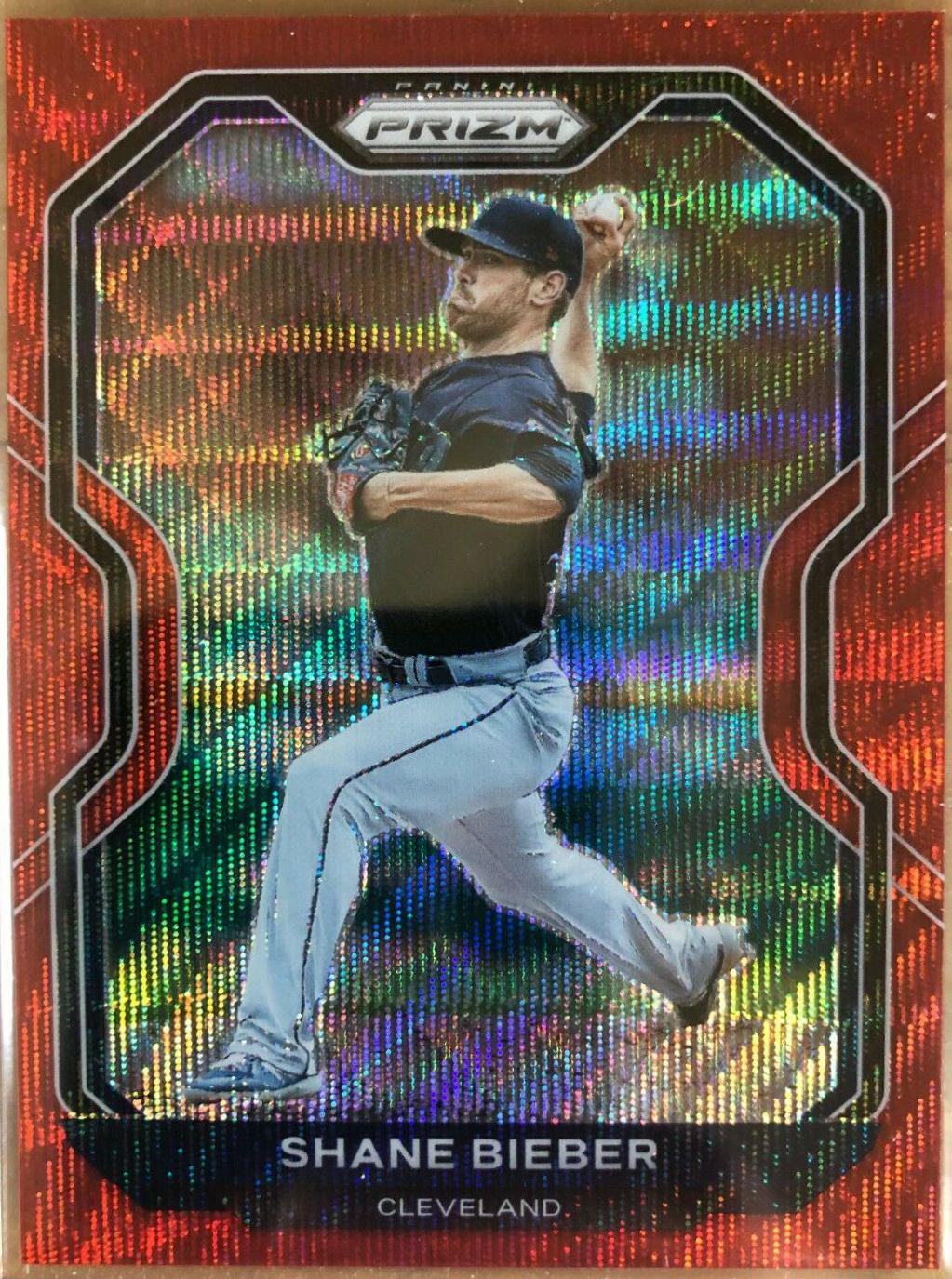 Shane Bieber [Red Wave Prizm] #166