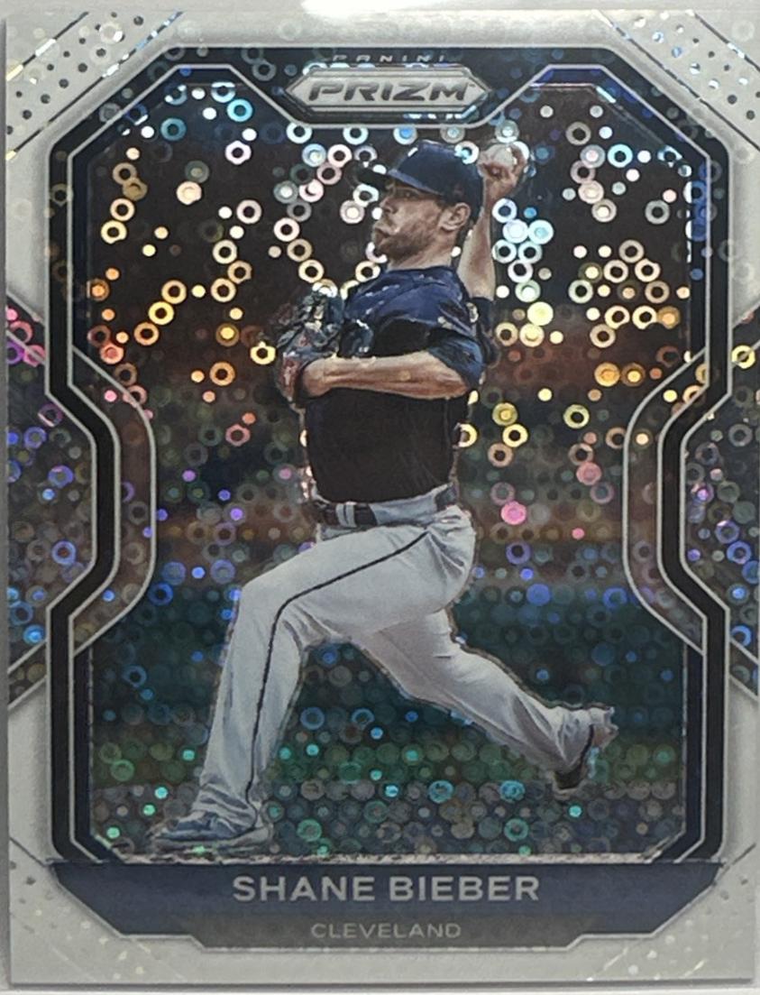 Shane Bieber [White Donut Circles Prizm] #166