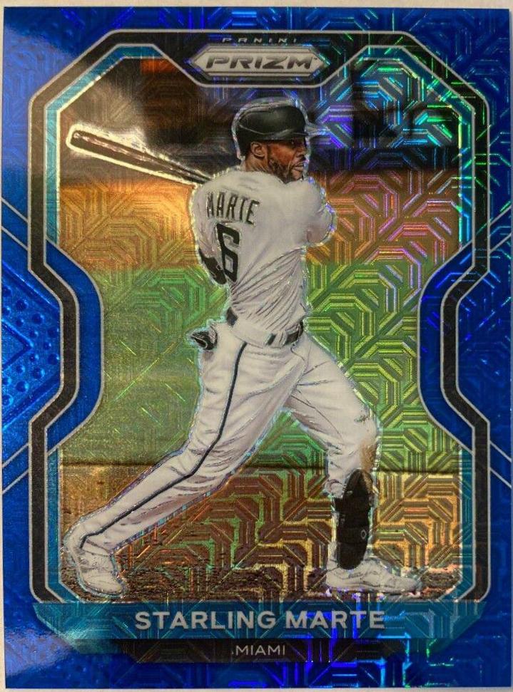 Starling Marte [Blue Mojo Prizm] #123