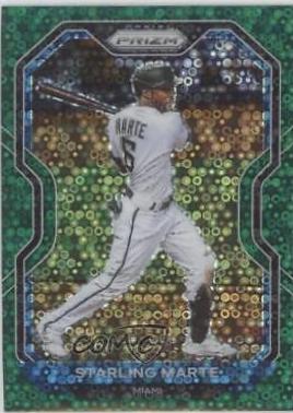 Starling Marte [Green Donut Circles Prizm] #123