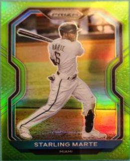Starling Marte [Lime Green Prizm] #123