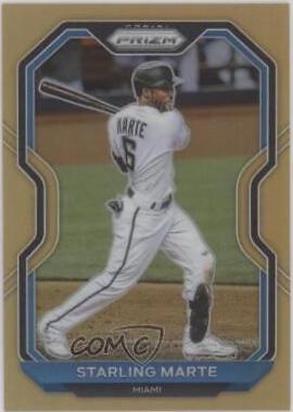 Starling Marte [Neon Orange Prizm] #123