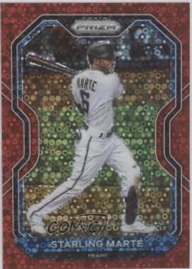 Starling Marte [Red Donut Circles Prizm] #123