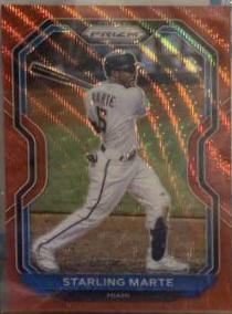 Starling Marte [Red Wave Prizm] #123
