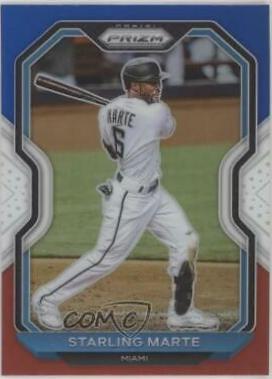 Starling Marte [Red, White, and Blue Prizm] #123