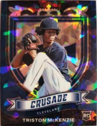 Triston McKenzie [Navy Blue Cracked Ice Prizm] #25