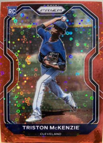 Triston McKenzie [Red Donut Circles Prizm] #25