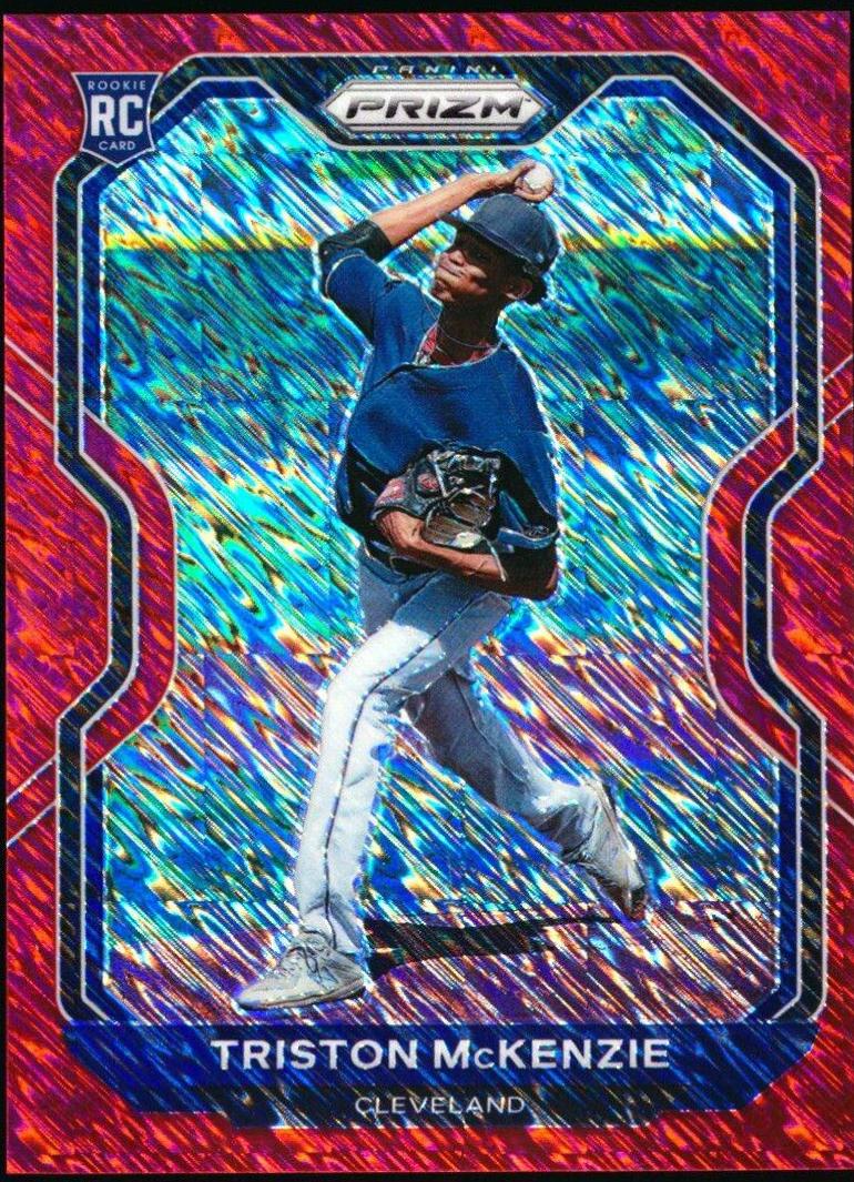 Triston McKenzie [Red Shimmer Prizm] #25