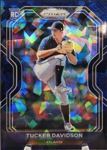 Tucker Davidson [Navy Blue Cracked Ice Prizm] #52