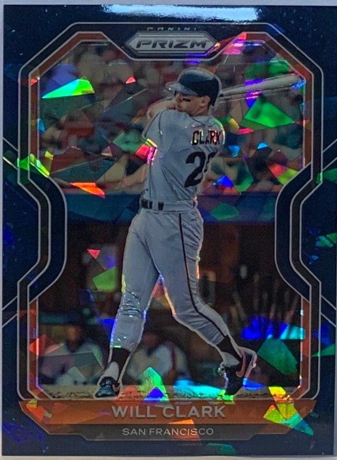 Will Clark [Navy Blue Cracked Ice Prizm] #217