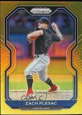 Zach Plesac [Gold Prizm] #42