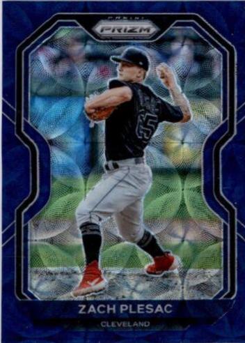 Zach Plesac [Navy Blue Kaleidoscope Prizm] #42