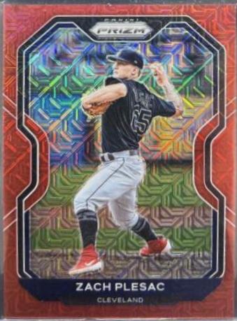 Zach Plesac [Red Mojo Prizm] #42