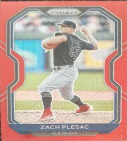 Zach Plesac [Red Prizm] #42