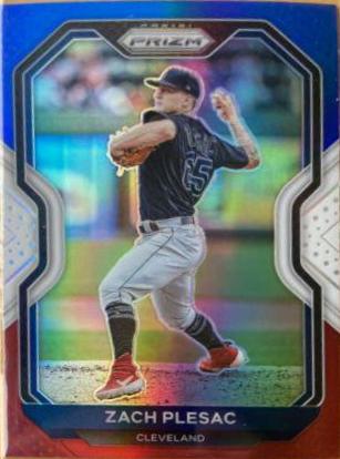 Zach Plesac [Red, White, and Blue Prizm] #42